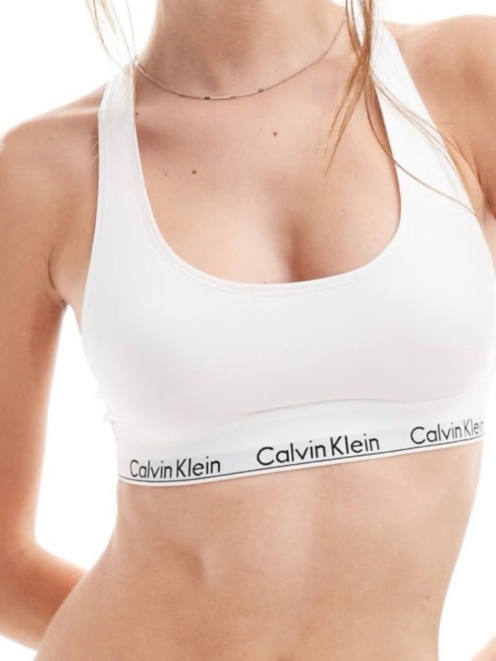 Calvin Klein Modern Cotton Bralette in white